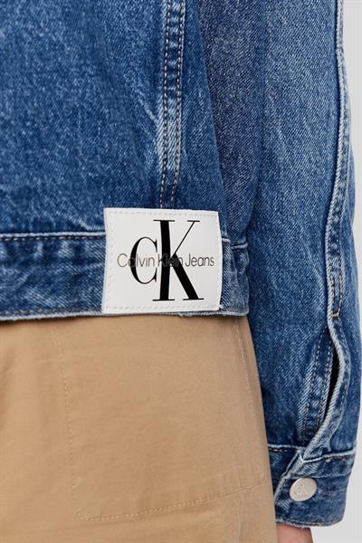 Calvin Klein Kadın Jean Ceket Mavi