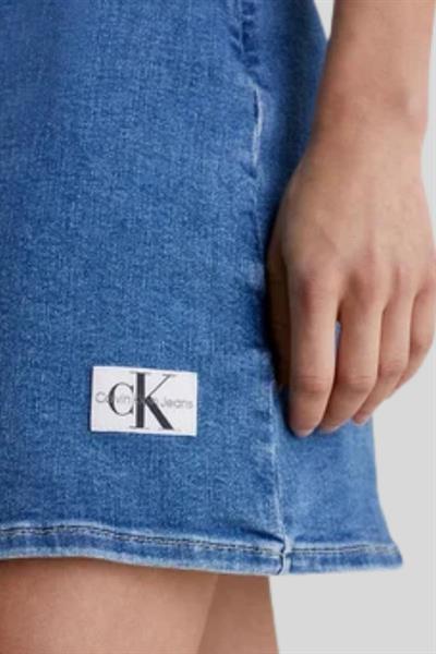 Calvin Klein Kadın Jean Elbise Mavi