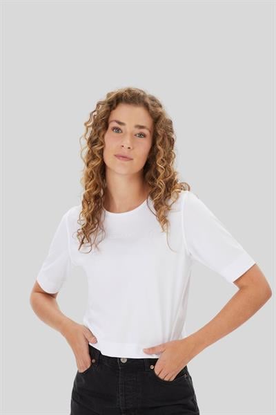 Calvin Klein Kadın Kısa Kollu T-Shirt Beyaz
