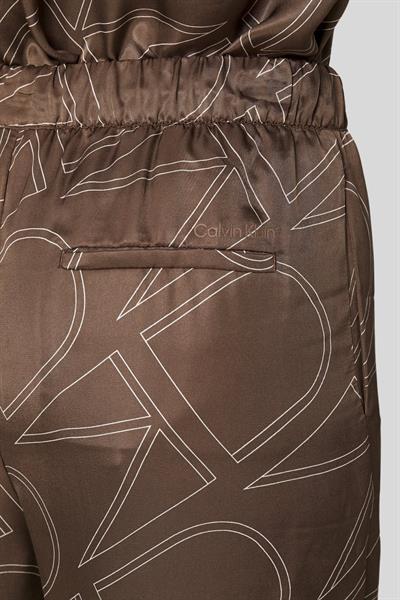 Calvin Klein Kadın Klasik Pantolon Kahverengi