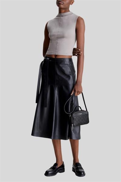 Calvin Klein Kadın Logolu Ayarlanabilir Askılı Omuz Çantası Siyah