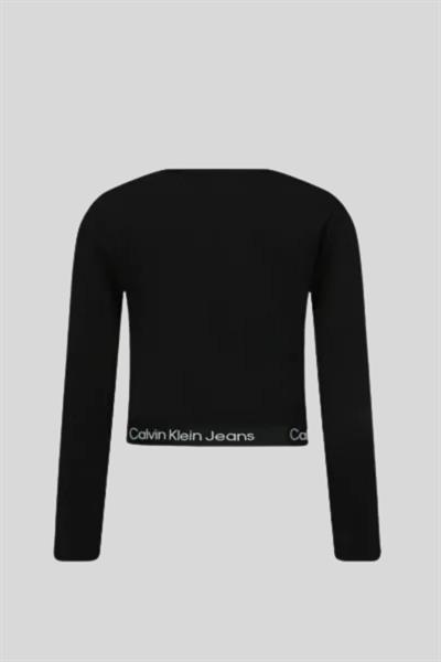 Calvin Klein Kadın Normal Kesim Kazak Siyah