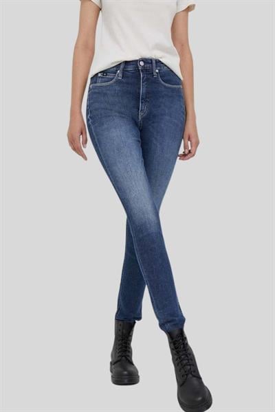 Calvin Klein Kadın Pantolon Mavi