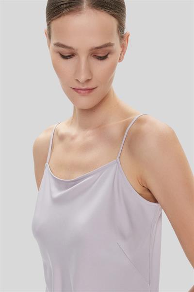 Calvin Klein Kadın Regular Fit Askılı Bluz Mor