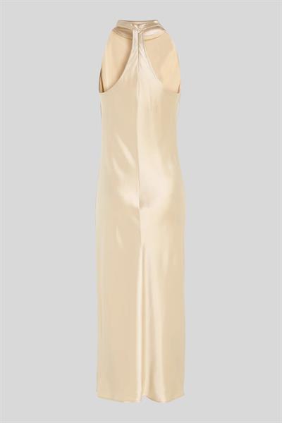 Calvin Klein Kadın Regular Fit Kolsuz Kokteyl Elbise Bej