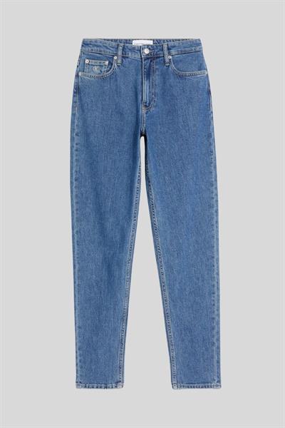 Calvin Klein Kadın Regular Fit Normal Bel Düz Jean Pantolon Mavi