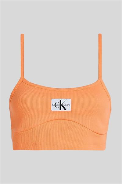 Calvin Klein Kadın Slim Fit Askılı Body Turuncu