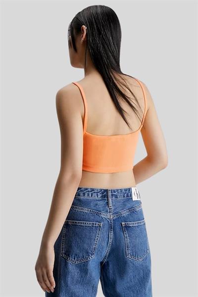 Calvin Klein Kadın Slim Fit Askılı Body Turuncu