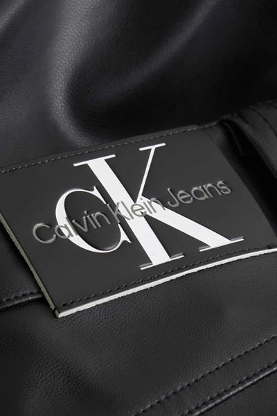 Calvin Klein Kadın Suni Deri Yüksel Bel Pantolon Siyah