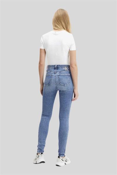 Calvin Klein Kadın Süper Skinny Jean Pantolon Mavi