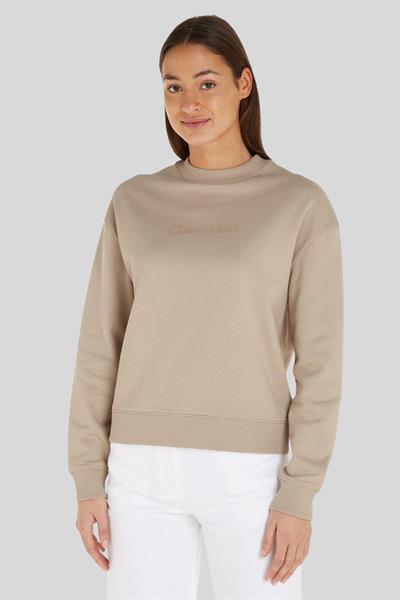 Calvin Klein Kadın Sweatshırt Bej