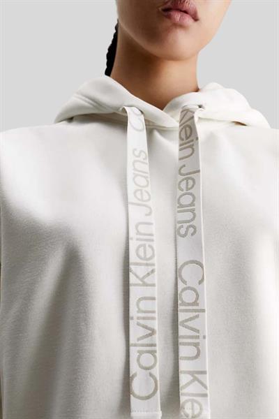 Calvin Klein Kadın Sweatshırt Beyaz