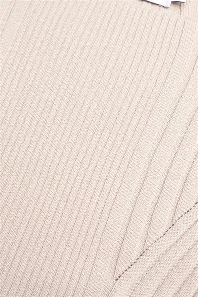 Calvin Klein Kadın Yarım Kollu Kazak Bej