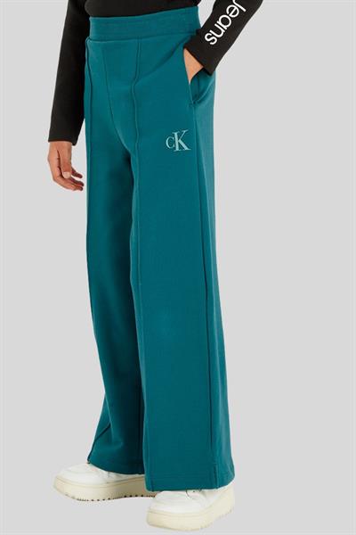 Calvin Klein Kız Çocuk Logo Baskılı Eşofman Altı Mavi