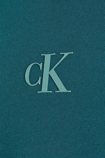 Calvin Klein Kız Çocuk Logolu Kapüşonlu Sweatshirt Mavi