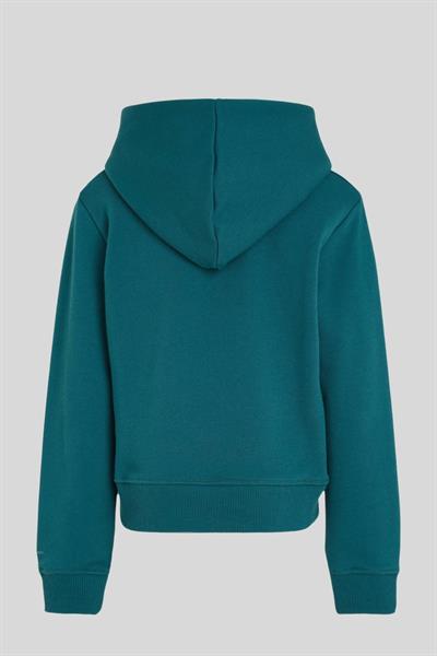 Calvin Klein Kız Çocuk Logolu Kapüşonlu Sweatshirt Mavi