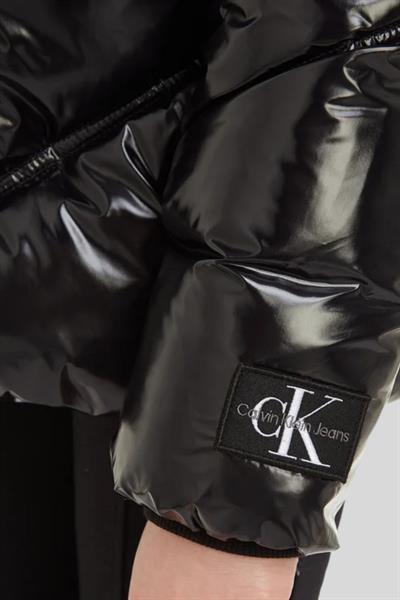 Calvin Klein Kız Çocuk Parlak Ceket Siyah