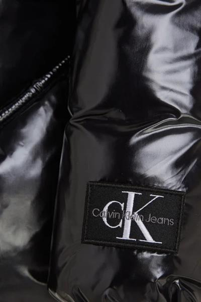 Calvin Klein Kız Çocuk Parlak Ceket Siyah