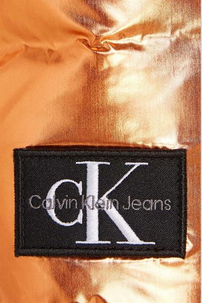 Calvin Klein Kız Çocuk Regular Fit Kışlık Ceket Turuncu