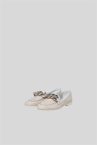 Casadei Kadın Loafer Babet Krem
