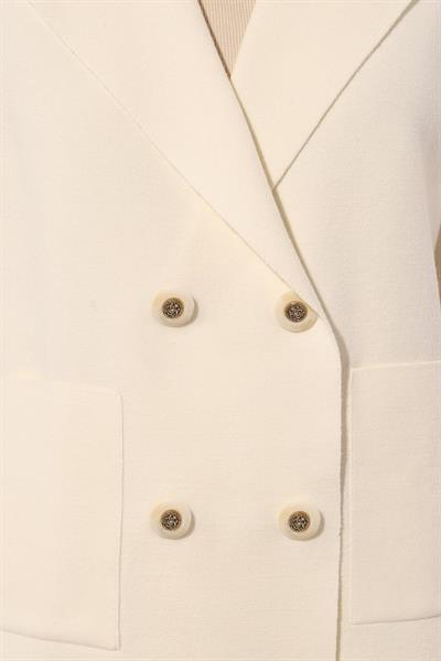 D.Exterior Kadın Blazer Ceket Krem