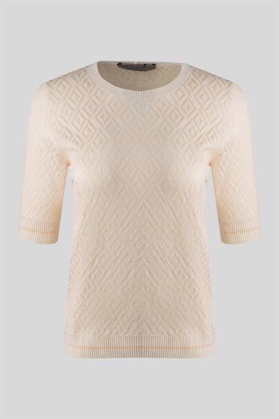 D.Exterior Kadın Tshırt Krem