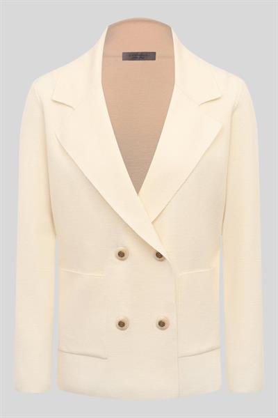 D.Exterior Kadın Blazer Ceket Krem