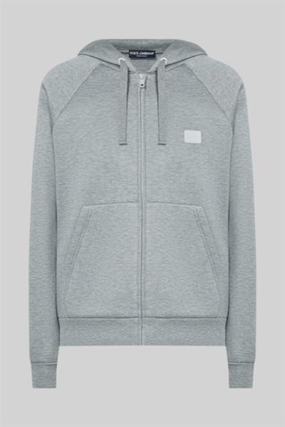 Dolce&Gabbana Erkek Fermuarlı Sweatshirt Gri 0008