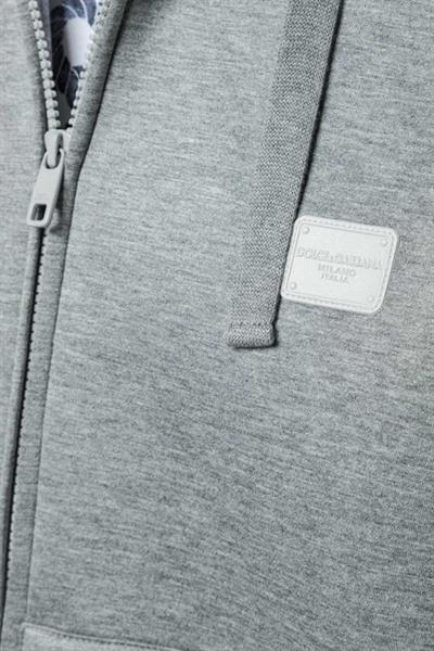 Dolce&Gabbana Erkek Fermuarlı Sweatshirt Gri 0008
