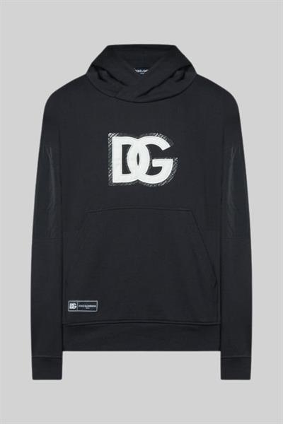 Dolce&Gabbana Erkek Kapşonlu Sweatshirt Siyah