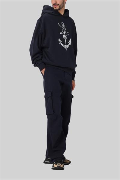 Dolce&Gabbana Erkek Kapşonlu Sweatshirt Siyah