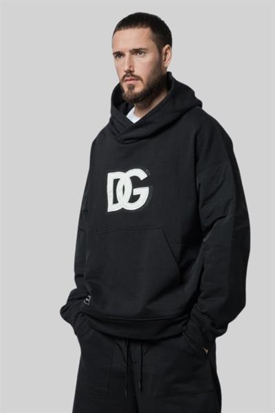 Dolce&Gabbana Erkek Kapşonlu Sweatshirt Siyah