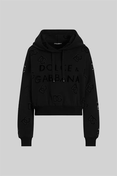 Dolce&Gabbana Kadın Kapşonlu Üst Siyah