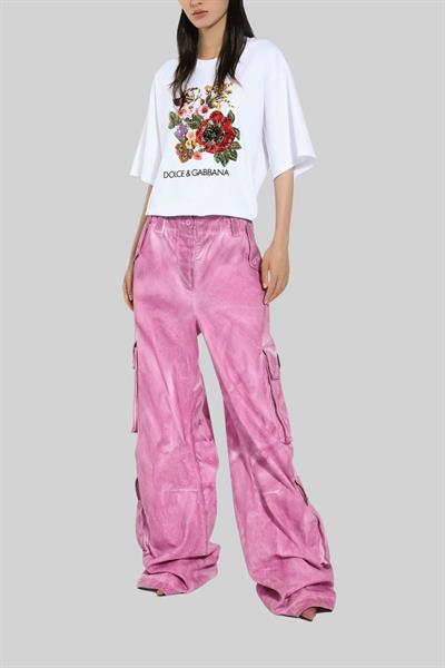 Dolce&Gabbana Kadın T-Shirt Beyaz 0002