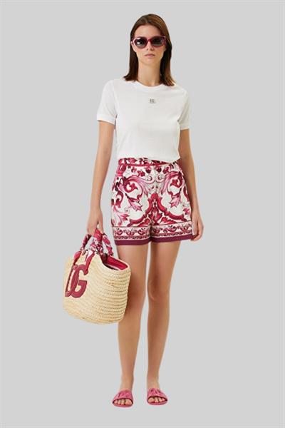 Dolce&Gabbana Kadın T-Shirt Beyaz 0002