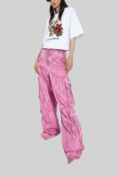 Dolce&Gabbana Kadın T-Shirt Beyaz 0002