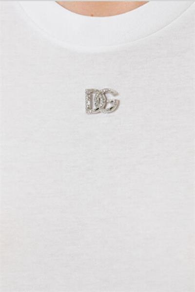 Dolce&Gabbana Kadın T-Shirt Beyaz 0002