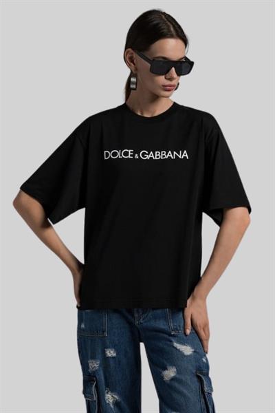 Dolce&Gabbana Kadın T-Shirt Siyah