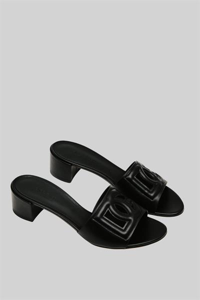 Dolce&Gabbana Kadın Topuklu Terlik Siyah