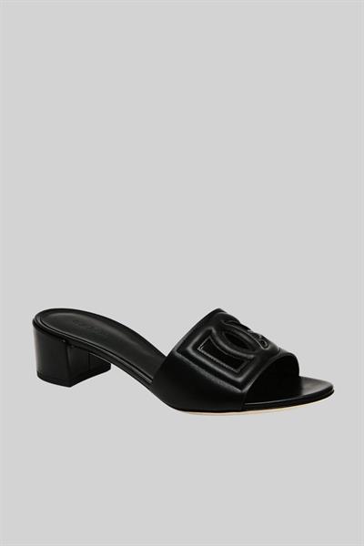 Dolce&Gabbana Kadın Topuklu Terlik Siyah