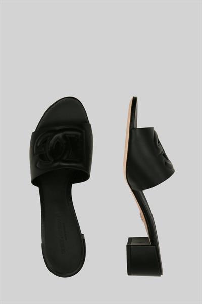 Dolce&Gabbana Kadın Topuklu Terlik Siyah