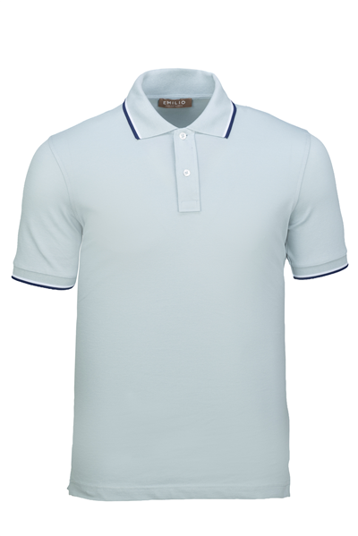 Erkek Çift Çizgili Kol Bantlı Polo Yaka T-Shirt