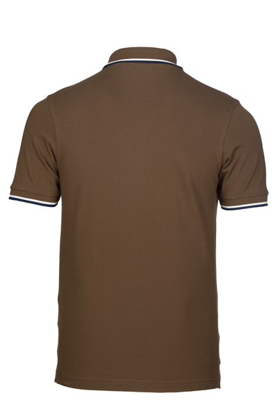 Erkek Çift Çizgili Kol Bantlı Polo Yaka T-Shirt