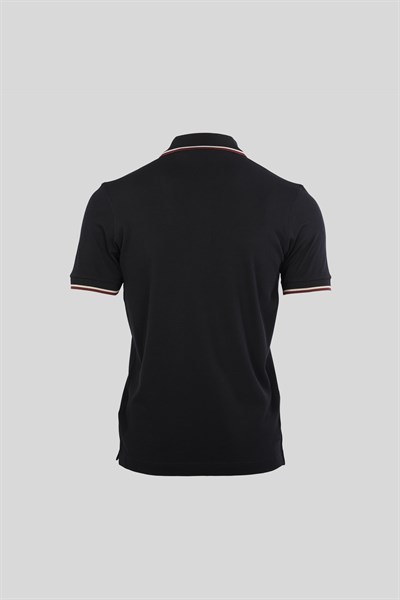 Erkek Çift Çizgili Kol Bantlı Polo Yaka T-Shirt