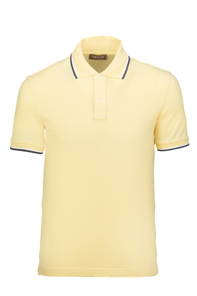Erkek Çift Çizgili Kol Bantlı Polo Yaka T-Shirt
