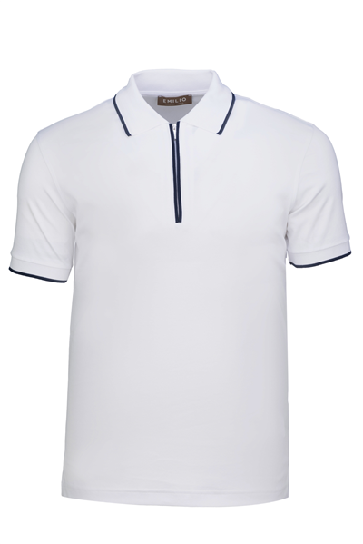 Erkek Fermuarlı Polo Yaka T-Shirt