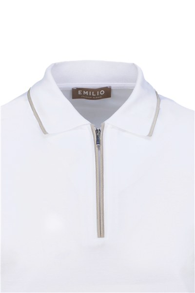 Erkek Fermuarlı Polo Yaka T-Shirt