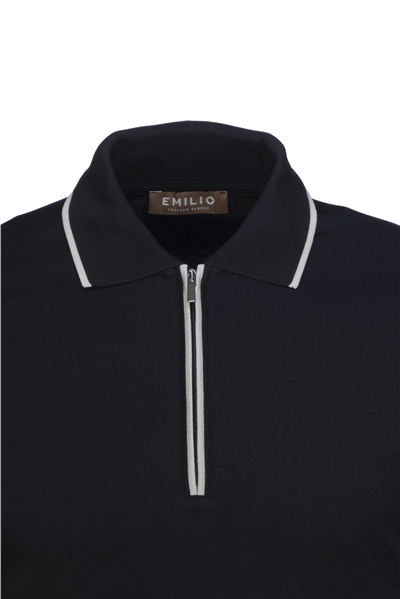 Erkek Fermuarlı Polo Yaka T-Shirt