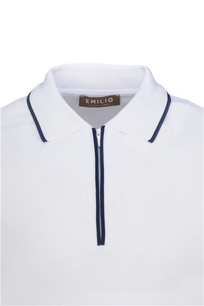 Erkek Fermuarlı Polo Yaka T-Shirt