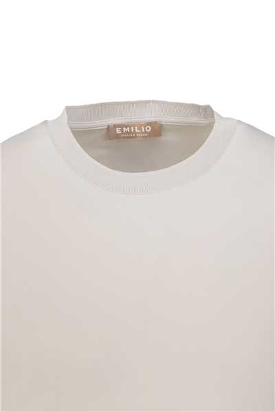 Erkek kol Bantlı Bisiklet Yaka T-Shirt